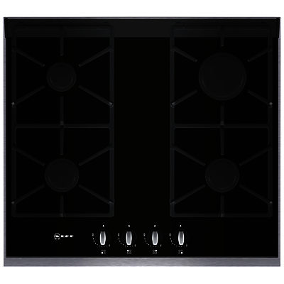 Neff T66S66N0 Gas Hob, Black Glass